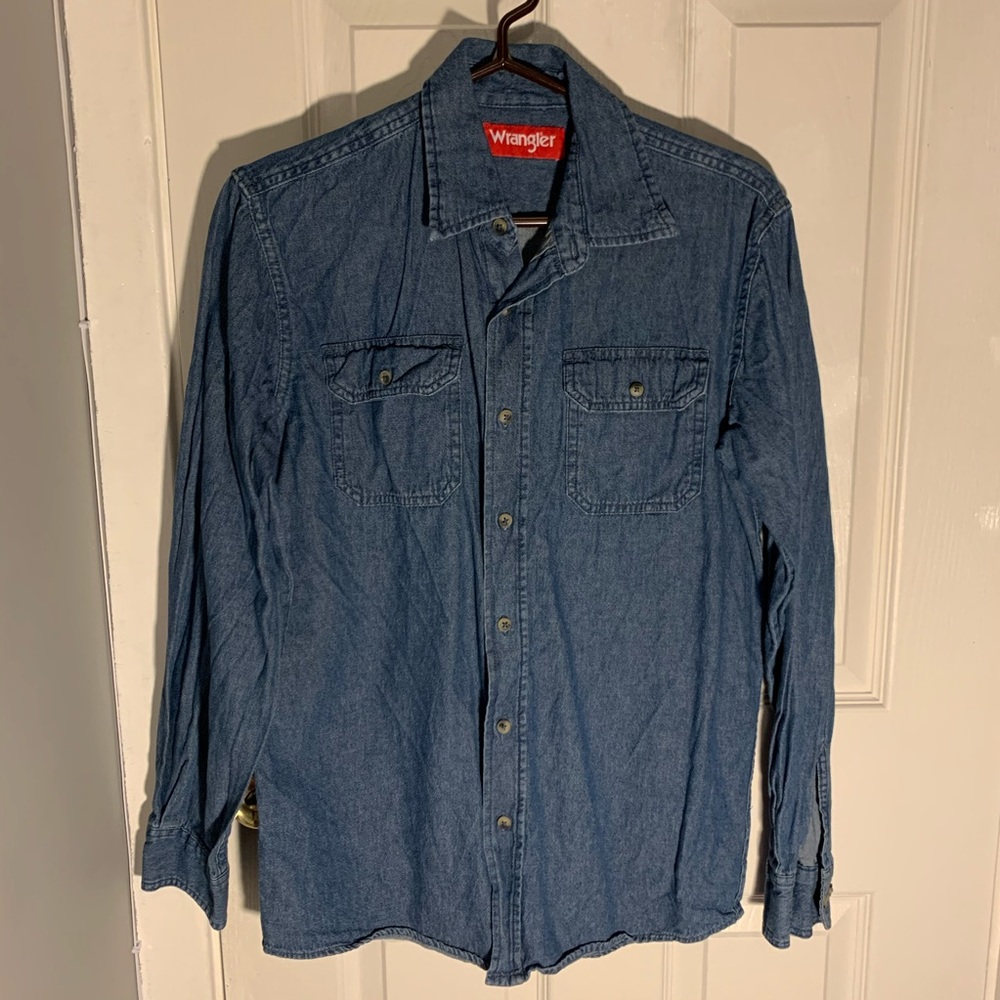 Wrangler Denim Long Sleeve Shirt Small